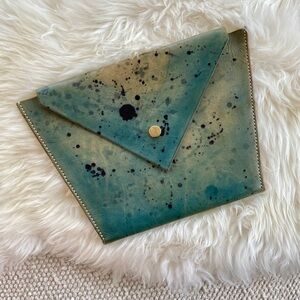 Vintage Leather Clutch Bag